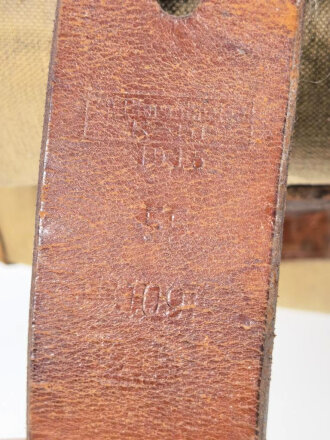 1.Weltkrieg Tornister datiert 1918. Getragenes Kammerstück in gutem Gesamtzustand