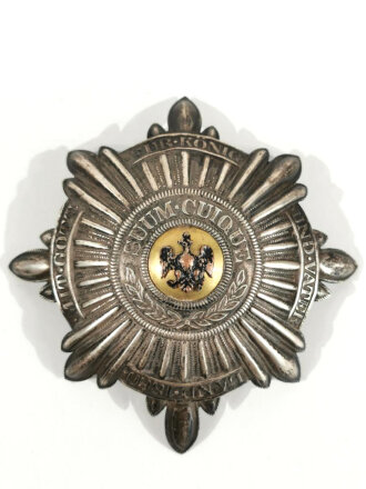 Preußen,  Emblem  für den Helm der Mannschaften im Regiment Gardes du Corps oder GardeKürassier Regimenter. Das Zentrum Original ?