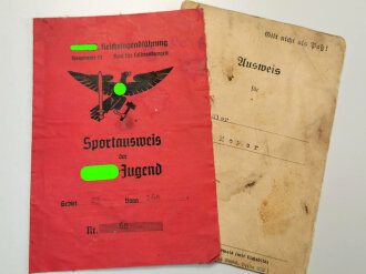 Sportausweis der Hitlerjugend eines Angehörigen aus...