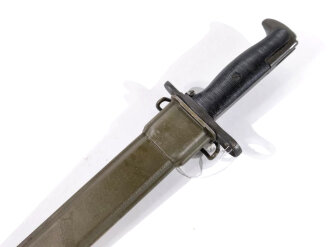 U.S. 2.Weltkrieg, Seitengewehr für M1 Garant, Hersteller "UFH 1943" für Union Fork & Hoe Co.