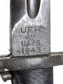 U.S. 2.Weltkrieg, Seitengewehr für M1 Garant, Hersteller "UFH 1943" für Union Fork & Hoe Co.