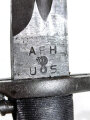 U.S. 2.Weltkrieg, Seitengewehr für M1 Garant, Hersteller "AFH " für American Fork & Hoe Co.