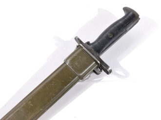 U.S. 2.Weltkrieg, Seitengewehr für M1 Garant, Hersteller "UFH " für Union Fork & Hoe Co.