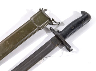U.S. 2.Weltkrieg, Seitengewehr für M1 Garant, Hersteller "UFH " für Union Fork & Hoe Co.