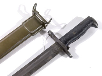 U.S. 2.Weltkrieg, Seitengewehr für M1 Garant, Hersteller "UFH " für Union Fork & Hoe Co.