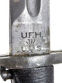 U.S. 2.Weltkrieg, Seitengewehr für M1 Garant, Hersteller "UFH " für Union Fork & Hoe Co.