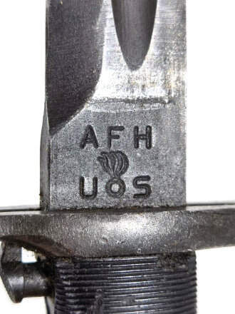 U.S. 2.Weltkrieg, Seitengewehr für M1 Garant, Hersteller "AFH " für American Fork & Hoe Co.