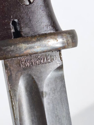 Norwegen,  Seitengewehr Modell  84/98 der Wehrmacht aptiert für Modell 1957 Selbstladegewehr mit Tragehaken für ein U.S. Lochkoppel