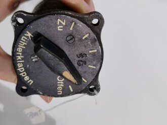 Luftwaffe , Kühlerklappen Handschalter. Fl E6313-01, Funktion nicht geprüft
