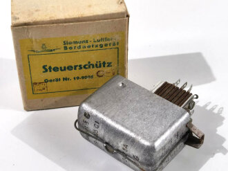 Luftwaffe Steuerschütz , Gerät Nr. 19-9005, in der originalen Umverpackung, Funktion nicht geprüft