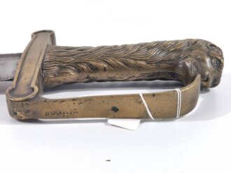 Frankreich, Glaive Sabre d `Artillerie a Cheval Modell 1792, Klingengravur beidseits Sonne und Mond, nur kurze Zeit während der Revolutionszeit  geführt,