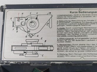 Luftwaffe, Libellenoktant FL 23750. im Transportkasten mit diversem Zubehör. Guter Zustand, Funktion nicht geprüft, das Zubehör sehr selten