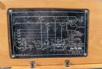 De Te We Vermittlung OB56 mit teils französischer Beschriftung. Guter Gesamtzustand, Funktion nicht geprüft