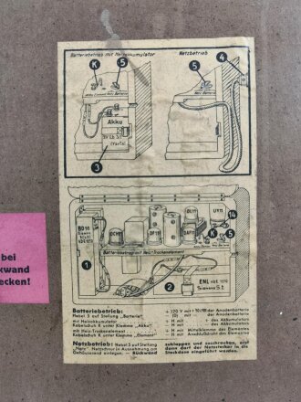 Luftwaffe Empfänger K32 GWB von Siemens. Originallack, die Deckel innen überlackiert. Funktion nicht geprüft