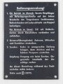 Bedienungsanweisung zum Kleinfunksprecher d ( Dorette ) der Wehrmacht, gehört seitlich ans Gerät. REPRODUKTION