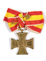 Baden, Kreuz für freiwillige Kriegshilfe 1870-1871 an Damenschleife