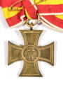 Baden, Kreuz für freiwillige Kriegshilfe 1870-1871 an Damenschleife