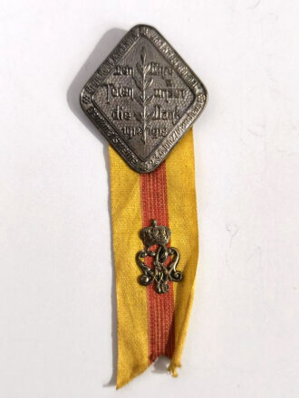 Blechabzeichen Denkmalsweihe Grenadier Regiment 110...