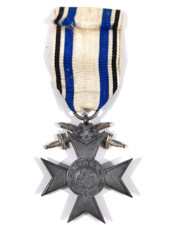1.Weltkrieg Bayern,  Militär-Verdienstkreuz 3. Klasse mit Schwertern aus Kriegsmetall, am Band