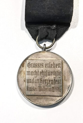 Preussen,  Eisenbahnmedaille am Band auf studentischem Bierzipfel