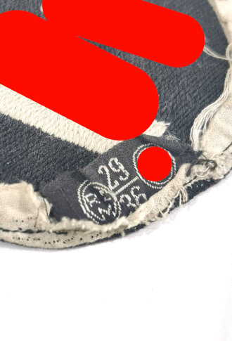 Waffen SS, Sporthemdabzeichen, Durchmesser 9,2 cm, mit RZM Etikett