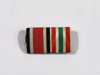 2er Bandspange, Eisernes Kreuz 2. Klasse 1939 und Memelland- Medaille,Breite 30 mm, selten zu finden