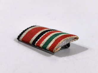 2er Bandspange, Eisernes Kreuz 2. Klasse 1939 und Memelland- Medaille,Breite 30 mm, selten zu finden
