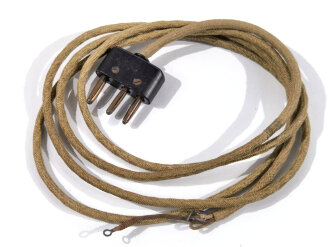 Stecker mit langem Kabel ( 178cm) für Funkgeräte Wehrmacht