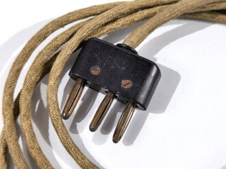 Stecker mit langem Kabel ( 178cm) für Funkgeräte Wehrmacht