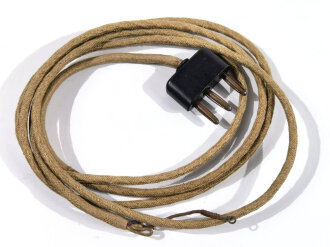 Stecker mit langem Kabel ( 178cm) für Funkgeräte Wehrmacht