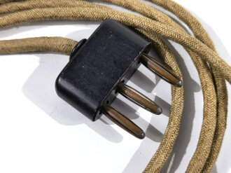 Stecker mit langem Kabel ( 178cm) für Funkgeräte Wehrmacht