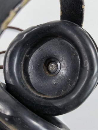 Doppelfernhörer b datiert 1943 (Ausführung für Fahrzeuge ) weiche Gummimuscheln, Funktion nicht geprüft