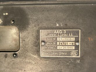 Luftwaffe Prüftafel PT10 Ln 8162 für FuG X (FuG 10). Originallack, nicht auf Vollständigkeit , Funktion oder Zustand geprüft