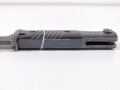 Seitengewehr M84/98  für K98 der Wehrmach, getragenes Stück, Fremdbestempelt, Scheidenbeschlag wackelt