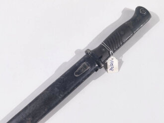 Seitengewehr M84/98  für K98 der Wehrmach, getragenes Stück von Eickhorn Solingen. Überlackiert