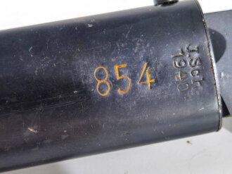 Seitengewehr M84/98  für K98 der Wehrmach, getragenes Stück, Fremdbestempelt