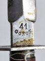 Frankreich 2.Weltkrieg, Kampfmesser " Colon 41" Parierstange wackelt, geht schwer aus der Scheide, sonst guter Zustand