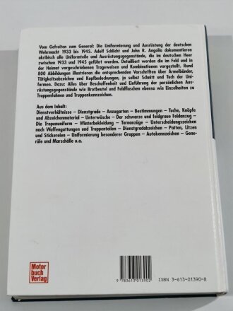 "Die Deutsche Wehrmacht, Uniformierung und Ausrüstung 1933-45" Band 1: Das Heer, 598 Seiten, gebraucht