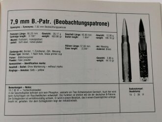 "Die Militärpatronen Kaliber 7,9 mm - ihre Vorläufer und Abarten, 314 Seiten, 20,5 x 27,5 cm, gebraucht