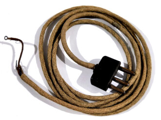 Stecker mit langem Kabel ( 178cm) für Funkgeräte Wehrmacht