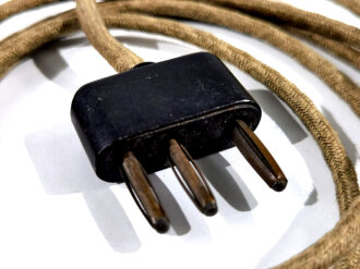 Stecker mit langem Kabel ( 178cm) für Funkgeräte Wehrmacht