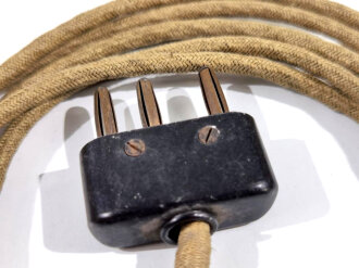 Stecker mit langem Kabel ( 178cm) für Funkgeräte Wehrmacht