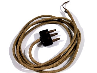 Stecker mit langem Kabel ( 178cm) für Funkgeräte Wehrmacht