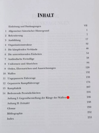 "Die Waffen SS - 1933-1945", ein Handbuch 255 Seiten, 20 x 27 cm, gebraucht