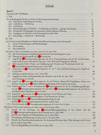 "Kriegsgeschichte der 12.SS-Panzerdivision "Hitlerjugend", Band 1, 610 Seiten, DIN A4, gebraucht