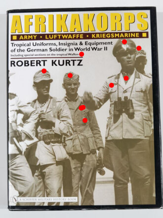 "Afrikakorps, Army, Luftwaffe, Kriegsmarine", 339 Seiten, über DIN A4, gebraucht
