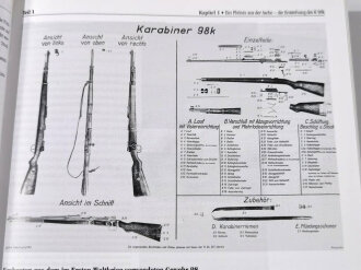 Karabiner 98k, "K98k als Scharfschützenwaffe" 1934-1945, 384 Seiten, über DIN A4, gebraucht, aber gut erhalten