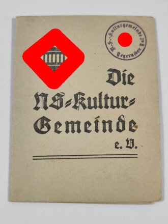 Mitgliedskarte NS Kulturgemeinde 1935/36 eines Angehörigen aus Dürnbach