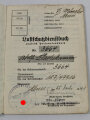 Luftschutz Dienstbuch zugleich Personalausweis eines Angehörigen des Sicherheits- und Hilfsdienst oder Luftschutzwarendienst aus Neuss, datiert 1941