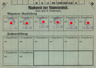 Bescheinigung Reichsluftschutzbund Ortskreisgruppe...